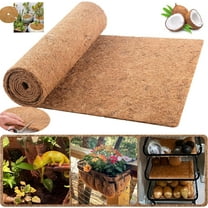 Coco Planter Liner Roll,Tutuviw Natural Coconut Fiber Liners,12 x 79in Coconut Mats,Animal Pet Reptile-Friendly Pads,Versatile Thick Coco Fiber Mat for Flower Baskets/Garden Decoration/Window Boxes