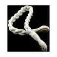 thumbnail image 4 of 2 Packs Magnetic Curtain Tiebacks Farmhouse Soft Jute Curtain Ropes Decorative Window Holdbacks, White, 4 of 5