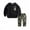 Black, variant on Fshinging Boys Pants Set 2 Piece Outfits Letter Camouflage Print Long Sleeve Baby Tops Teen Children's Size 2-3 Years