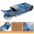 thumbnail image 3 of Funda doble para gafas Fintie Ocean Marble de piel vegana, 3 of 8