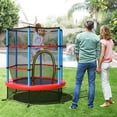 thumbnail image 2 of Costway 55" Kids Trampoline Bouncing Jumping Mat Recreational Trampoline W/Enclosure Net, 2 of 10