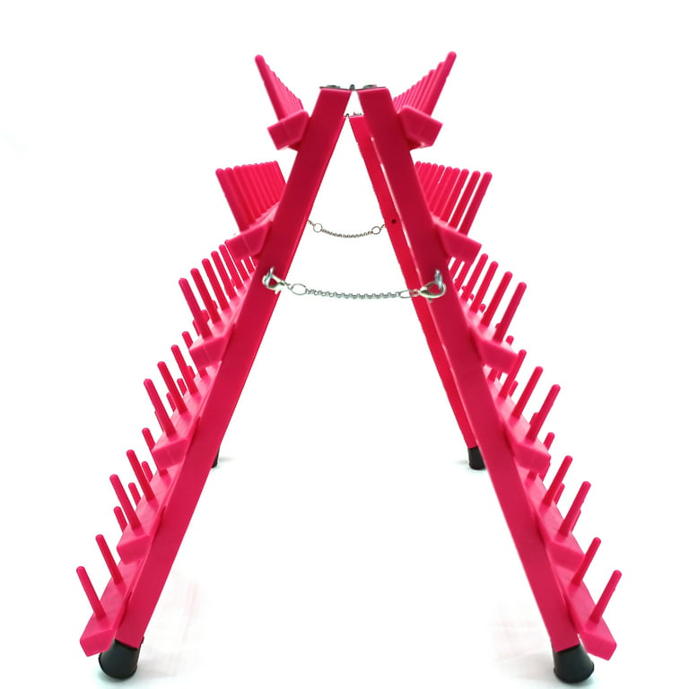 Braiding Hair Rack - Hair Braiding Rack with 60 Pegs Standing Hair Holder  with 60 Spools - Ergonomic Braid Rack for Stylists - Time-Saving Braiding  Hair Stand - Versatile Extension Holder (60 Pegs Rose Red) Rose red 60
