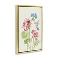 thumbnail image 4 of Stupell Industries Geraniums In Bloom Botanical & Floral Painting Gold Floater Framed Art Print Wall Art, 21 x 31, 4 of 10