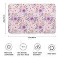 thumbnail image 3 of Pioneer Flower Floral Print Pattern Bathroom Rugs Mat, Non Slip Microfiber Bathroom Rug with Rubber Backing, Soft Mats for Bathroom Floor Tub Shower, 20"x32", 3 of 5