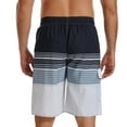 thumbnail image 4 of Brnmxoke Swim Trunks Men Long,Mens 9 Inch Quick Dry Printed Premium Swim Trunks Swimming Trunks Stretch No-Chafing Surf Shorts Trunks Swimsuit Plus Size Breathable Swimwear Bathing Suits, 4 of 7