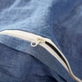 thumbnail image 5 of MarCielo Cotton Duvet Cover Set 3 Piece 100% Washed Cotton Duvet Cover 1 Duvet Cover + 2 Pillowcases Pompom (Blue, King(104x90)), 5 of 8