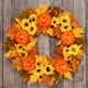 thumbnail image 5 of de puerta delantera de corona de de 50cm, colgador de de hojas de bayas de calabaza para granja, Acción de Gracias, Zulema Guirnalda de puerta, 5 of 6