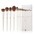 thumbnail image 1 of Makeup Brushes 14Pcs Makeup Brush Set Premium Synthetic Powder Foundation Contour Blush Concealer Eye Shadow Blending Liner Make Up Brush Kit Light Gr, 1 of 4