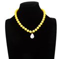 thumbnail image 6 of NICKSUN Colorful Chunky Beaded Necklace for Women, Acrylic Bead Choker Necklaces Irregular Baroque Imitation Pearl Pendant Necklace, Summer Beach Party Wedding Vacation Jewelry Gifts, 6 of 7
