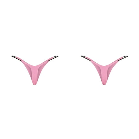 2 Pack Women s Thong Low Rise Double Layer Bikini Briefs plus Size Panties Underwear for Women High Waist Padded And Underwear for Women Cute Panties Seamless Panties for Women No Show Variety