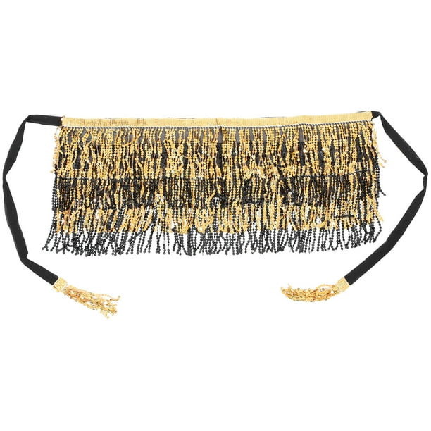KAKOWELY Pañuelo de cadera para mujer, cinturón para danza del vientre con lentejuelas, accesorio para disfraz de baile