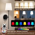 thumbnail image 3 of Apliques de pared a pilas IRONPAX, set de 2, 24 cm, negro, 3 of 8