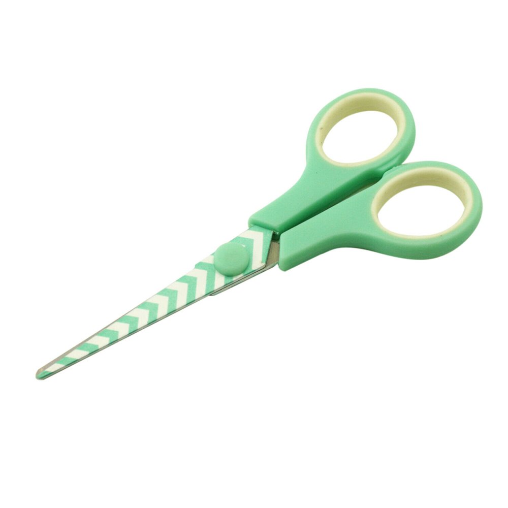 Mint Chevron 51/2" SoftGrip Hobby Craft Scissors