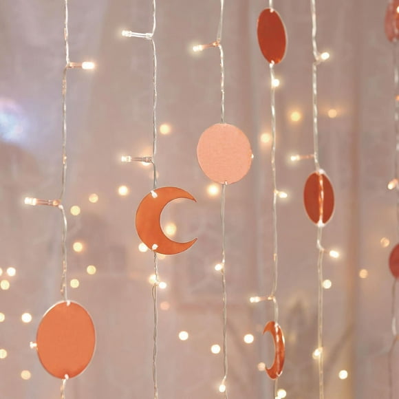 Merkury Metallic Celestial Curtain Lights, Celestial LED Curtain Lights