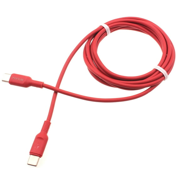 Red 6ft Long Cable Compatible With For iPad Pro 11" (1st/2nd/3rd/4th Gen) - USB-C to Type-C PD Fast Charger Cord Power Wire Sync