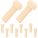 thumbnail image 4 of Beige Wooden Pegs for Decoration 10pcs Unfinished Craft Accessories Versatile Furniture and Toy, 4 of 5