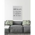 thumbnail image 4 of Sorry I'm Late Painting Print on Wrapped Canvas, 4 of 7