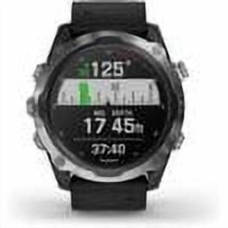 Garmin Descent Mk2, Stainless Steel with Black Band, Marine Smartwatch for Divers (010-02132-00)