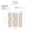 thumbnail image 5 of Transolid Swk363696 Saramar 36" W X 36" D X 96" H Three Panel Shower Wall Kit - Sand Creme, 5 of 7