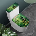 thumbnail image 2 of HELLHERO Lucky Hat Coin Pattern 2 Pack Toilet Seat Covers Adjustable Polyester, Fits All Toilet Shapes, Bathroom Home Comfort, 2 of 8