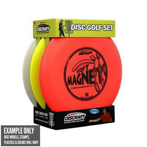 Discraft Beginner Disc Golf Set (Disc models and colors may vary)