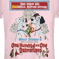 thumbnail image 2 of Junior's One Hundred and One Dalmatians Original Movie Poster Graphic Tee Light Pink 2X Large, 2 of 3