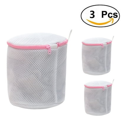 

3-Pack of Premium Bra Wash Bags for Delicates Double-Wall Protection Laundry Bags for Protecting Delicates Lingerie and Socks White