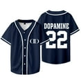 thumbnail image 2 of Lil Tecca Dopamine Baseball Jersey Women Men Fashion V-neck Short Sleeve T-Shirts, 2 of 6