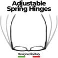 thumbnail image 3 of Grinderpunch Blue Light Blocking Reading Glasses for Men and Women, Retro Computer Readers, Tortoise, 3.50, 3 of 8