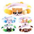 thumbnail image 3 of CSChome Pet Collar Pet Collar Cartoon Soft Cute Adjustable Woolen Thread Fur Ball Dog Collar, 3 of 7