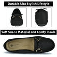 thumbnail image 3 of HOMEHOT Womens Loafers Casual Slip ons Shoes with Bowknot Comfort Walking Penny Loafers for Women Black Size 10 US, 3 of 6