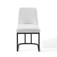 thumbnail image 6 of Modway Amplify Sled Base Upholstered Fabric Dining Chairs - Set of 2 in Black White, 6 of 7