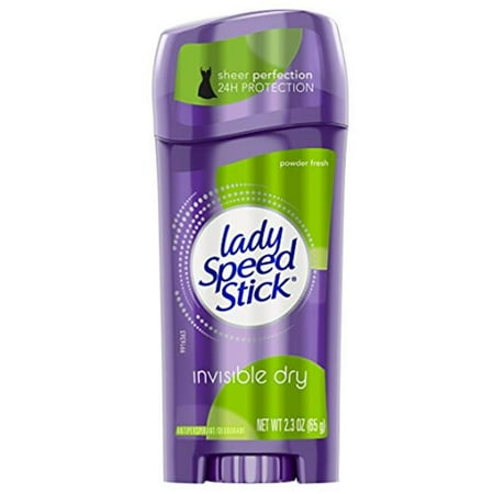 Lady Speed Stick Antiperspirant Deodorant, Invisible, Powder Fresh - 2.3 oz