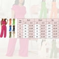 thumbnail image 3 of WILLBEST Outfits for Women Women's Fashion Casual Crew Neck Casual Top and Trousers Two Piece Suit Sexy Outfit for Women Casual, 3 of 5