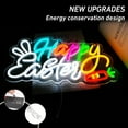 thumbnail image 3 of UPONRAY Happy Easter Neon Signs, 15.7"*8.6" Dimmable & USB-Powered LED Neon Light, Stylish Wall Decor for Easter Party, Home, Shop, Restaurant, Bar, 3 of 9