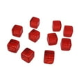 thumbnail image 1 of SPRING 200Pcs/Set 8mm Transparent Square Corner Cube Colorful Clear Solid Color Dice Chess Piece Right Angle For DIY Board Game red, 1 of 5