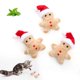 thumbnail image 1 of Juguete navideño de jengibre para gatos (3 unidades), juguete de hierba gatera, juguete interactivo para la dentición., 1 of 4