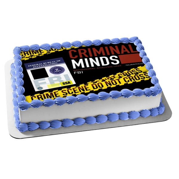 Criminal Minds Personalized Fbi Photo Frame Edible Cake Topper Image Frame Abpid Walmart Com
