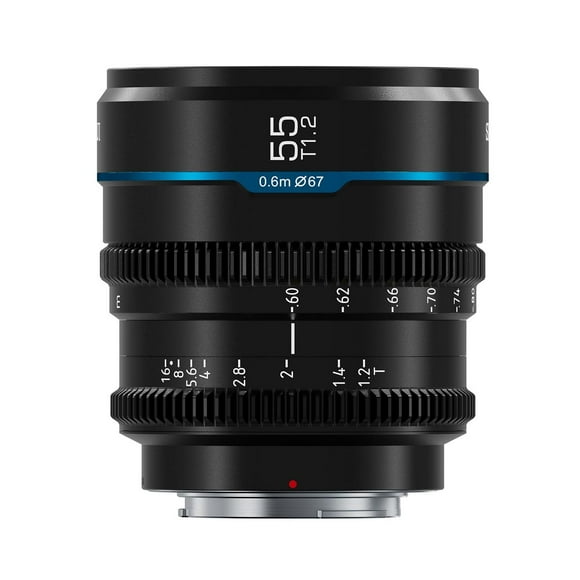 SIRUI Night Walker 55 mm T1.2 Lente de Cine, Lente de Enfoque Manual de Apertura Grande (MS55R-B, Mo