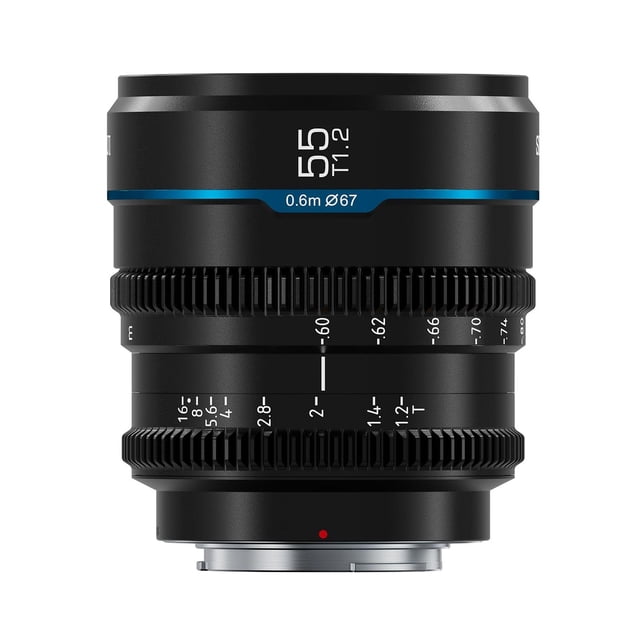 SIRUI Night Walker 55 mm T1.2 S35 Lente de Cine, Lente de Enfoque Manual de Apertura Grande (MS55M-B