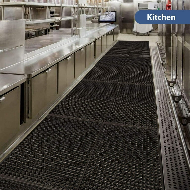 Goorabbit Kitchen Mats Antifatigue,Rubber Floor Mats for Kitchen