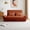 Orange, variant on YOUDAO 79.5" Corduroy Cloud Sofa Couch, Modern Loveseat Sofa,Folding Floor Couch with Adjustable Backrest, High-Density Foam Compression Sofa for Living Room, Apartment and Small Spaces,Black