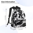 thumbnail image 3 of Fotbe Psychedelic Skull Illusion Art Lightweight Casual Laptop Backpack for Men and Women, Daily use Waterproof backpack, Backpack for College, 3 of 7