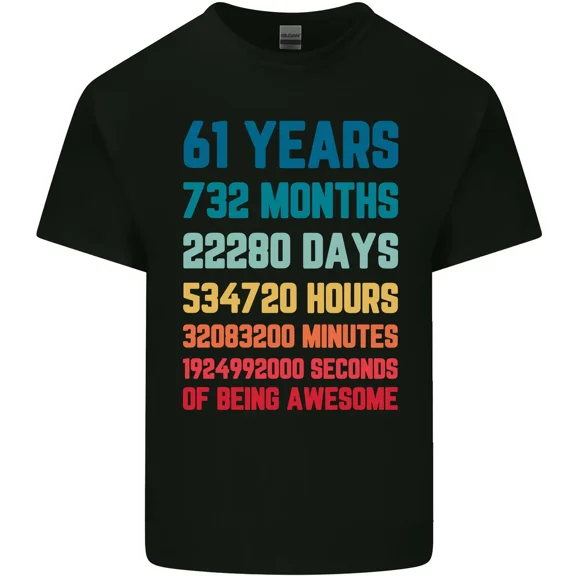 Funny 61st Birthday Gift For A 61 Year Old Man Or Woman Unisex T-Shirt