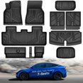 thumbnail image 1 of Juego completo de alfombrillas YITAMOTOR Tesla Model Y de 7 plazas 2021-2024, 1 of 9