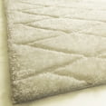 thumbnail image 2 of Plush Fluffy Shine 3D, White Geometric Diamond Shag 5'4" x 7'3" Area Rug/Carpet by Makymo, 2 of 8