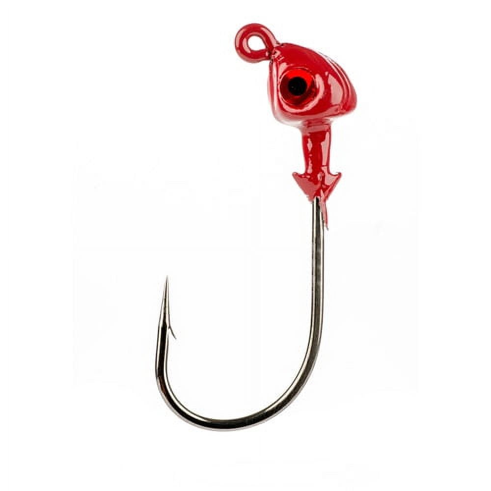 (2 pack) Strike King Flat's Jig Head 1/4oz Red Fishing Jig
