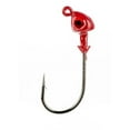 thumbnail image 2 of (2 pack) Strike King Flat's Jig Head 1/4oz Red Fishing Jig, 2 of 5