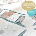 thumbnail image 5 of JumpOff Jo - Large Splat Mat, Waterproof and Washable, for Under Highchair, Tabletop, On Carpet - Protects from Spills, Messes, Crafts - 51 x 51 inches - Westbound, 5 of 9