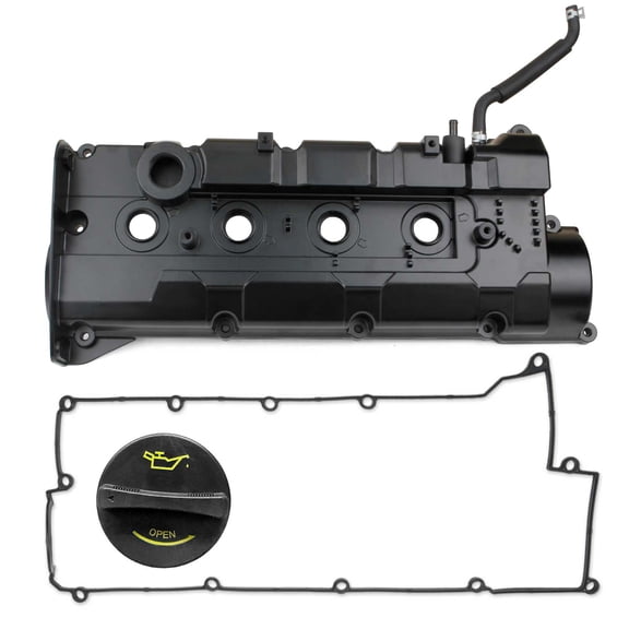 MITZONE Aluminum Valve Cover Compatible with Hyundai Elantra Tiburon Tucson 2004-2009 Kia Spectra Spectra5 Sportage 2.0L 2004-2010